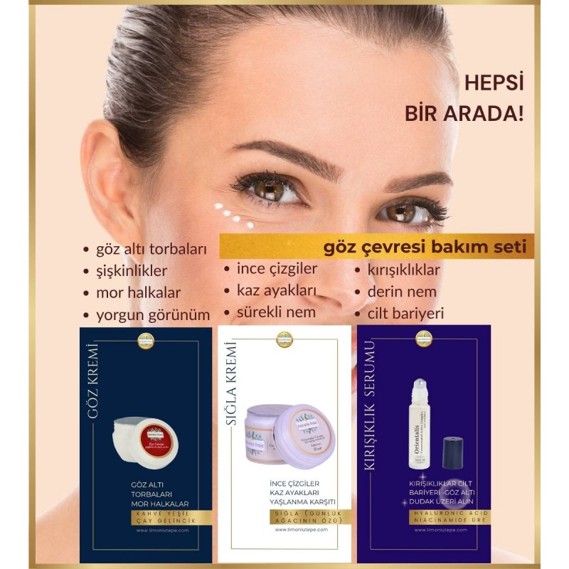 Göz Çevresi Bakım Seti  (Göz Kremi + Sığla K...