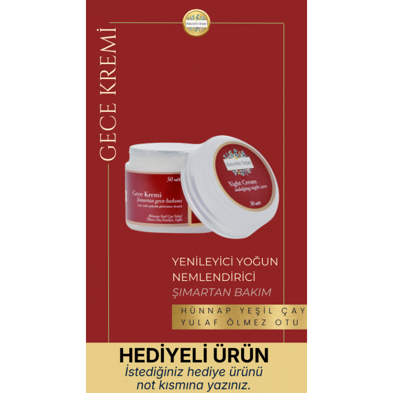 Gece Kremi - Şımartan Gece Bakımı - 50ML  - HE...