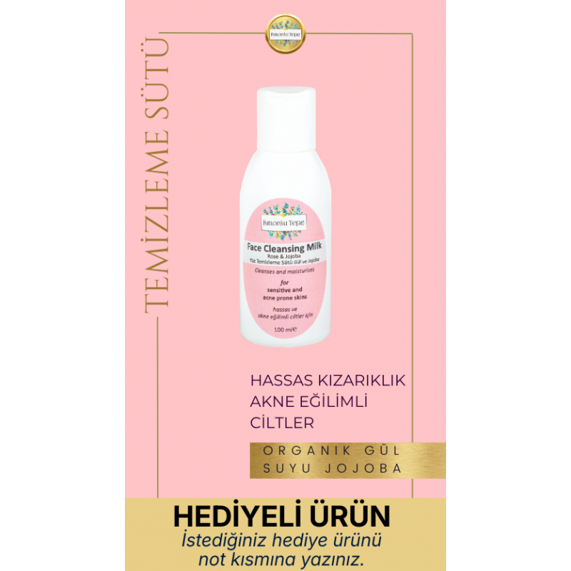 Yüz Temizleme  Sütü - Gül ve Jojoba - HEDİYEL...