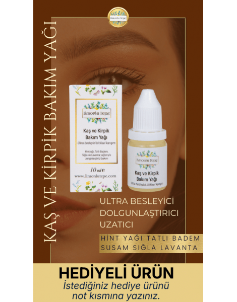 Kaş ve Kirpik Bakım  Yağı - HEDİYELİ ÜRÜN! İstediğiniz HEDİYE ürünü not kısmına yazınız.