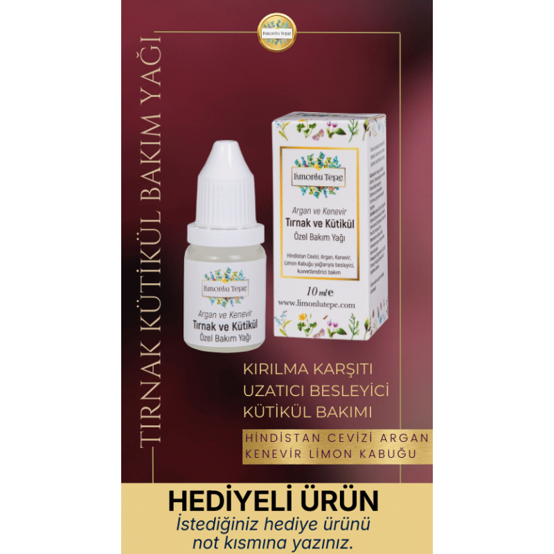 Tırnak ve Kütikül Bakım  Yağı - HEDİYELİ ÜRÜN! İstediğiniz HEDİYE ürünü not kısmına yazınız.