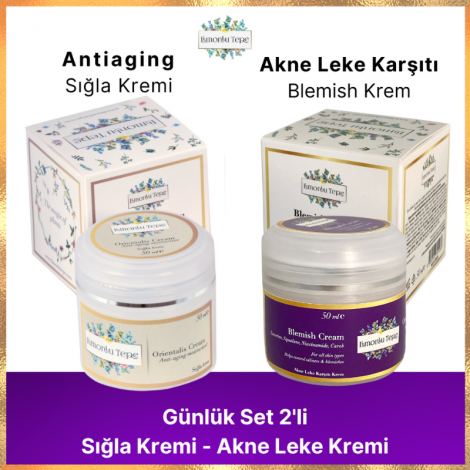 Günlük Set 2'li (Sığla Kremi + Akne Leke Karşıtı Krem)