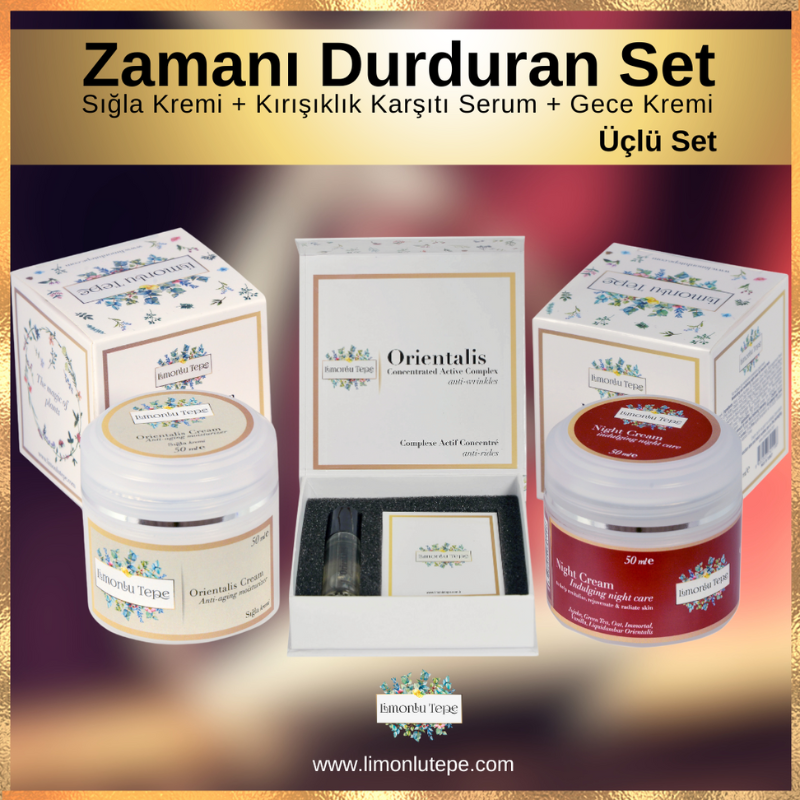 Zamanı Durduran Set  (Sığla Kremi + Kırışık...