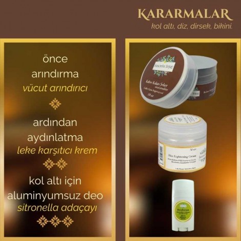 KARARMALAR (Kol altı, diz, dirsek, bikini) için Evde SPA Set