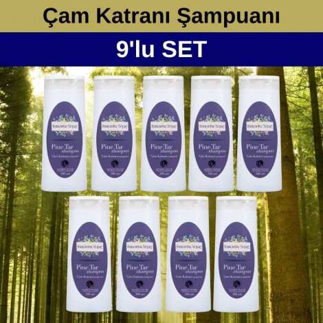 Set Ürün 9 x Çam Katranı Şampuanı