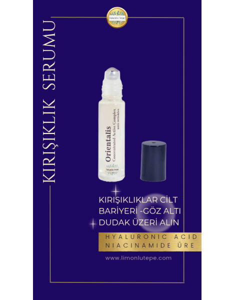 Kırışıklık Karşıtı -Konsantre Aktif Kompleks Serum - 10ML - İSTEDİĞİNİZ HERHANGİ 2.ÜRÜN HEDİYE!