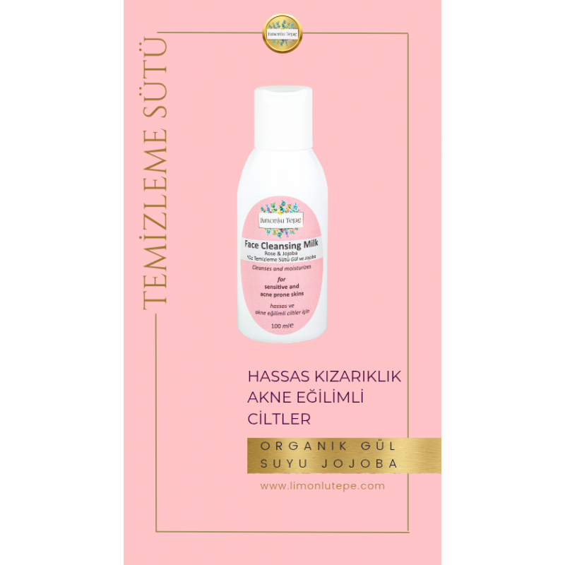 Yüz Temizleme  Sütü - Gül ve Jojoba