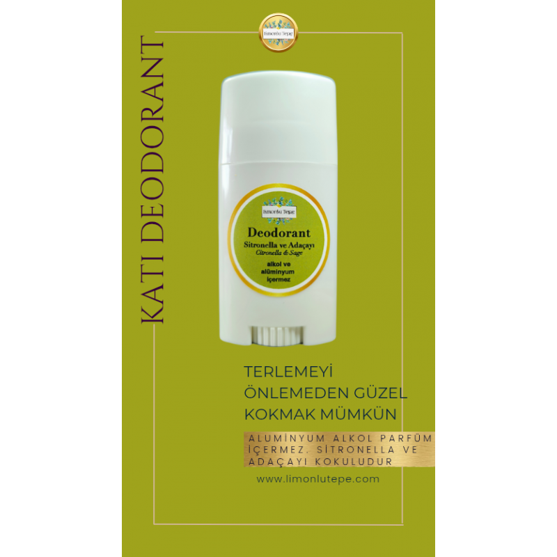 Katı Deodorant - Sitronella ve Adaçayı -55 gr
