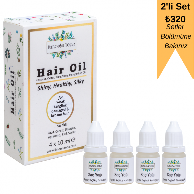 Saç Yağı - (4 x 10ML)