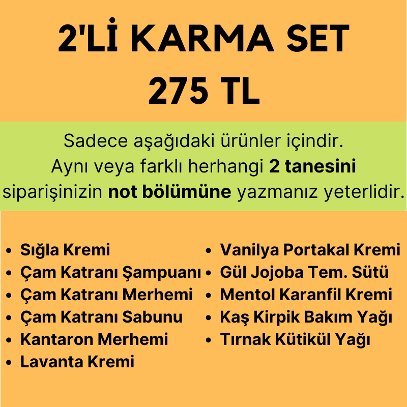 Kendi Setinizi Yapın    Karma Set 2li