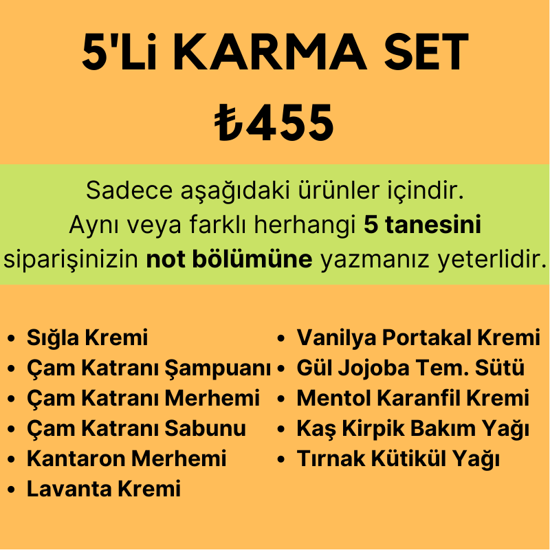 Kendi Setinizi Yapın Karma Set 5li