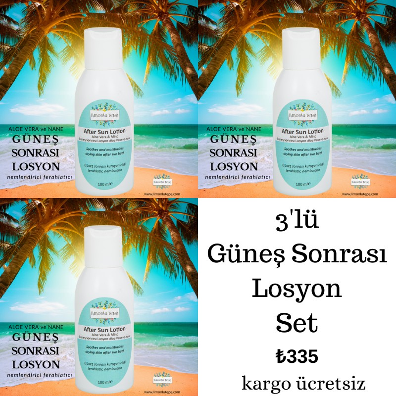 Set Ürün 3'lü Güneş Sonrası Losyon (3x100ML)