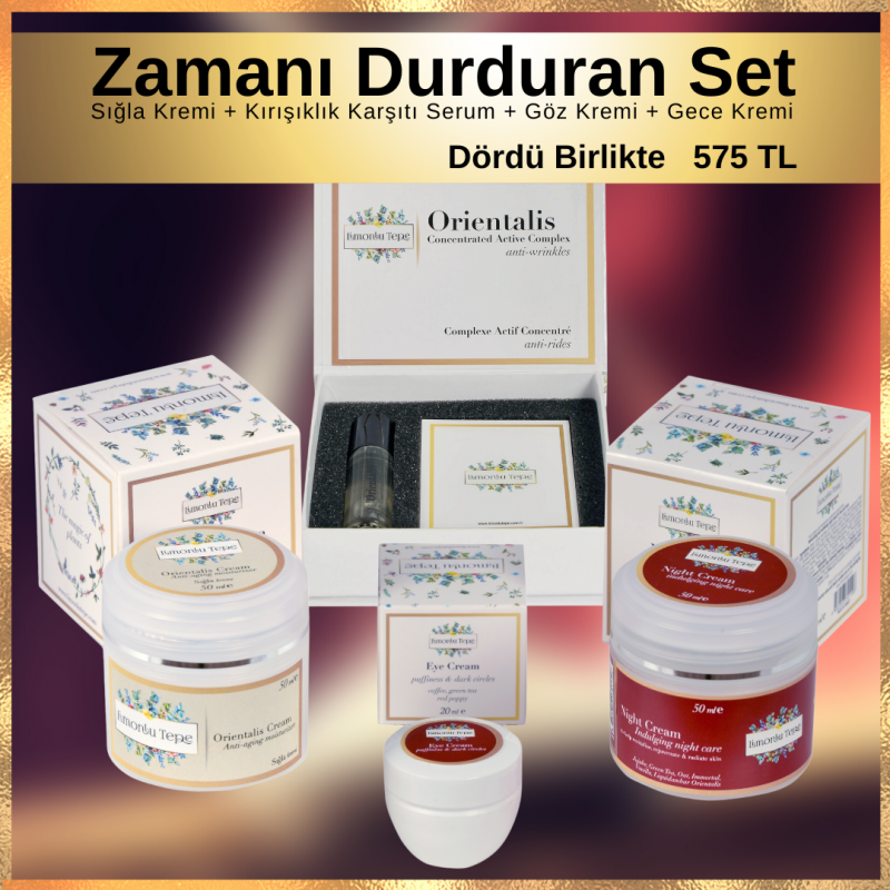 Zamanı Durduran Set  (Sığla Kremi + Kırışık...