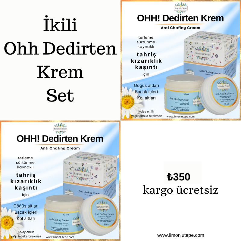 Set Ürün 2'li Ohh Dedirten Krem (Antichafing) (2...