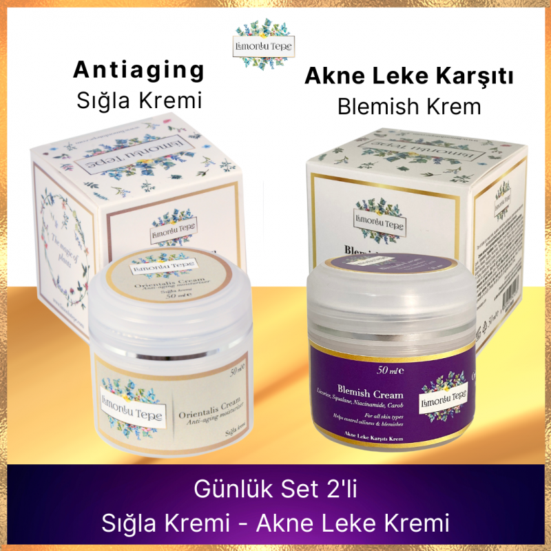 Günlük Set 2'li (Sığla Kremi + Akne Leke Karşıtı Krem)