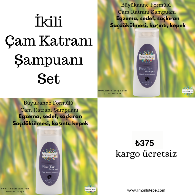 Set Ürün 2'li Çam Katranı Şampuanı