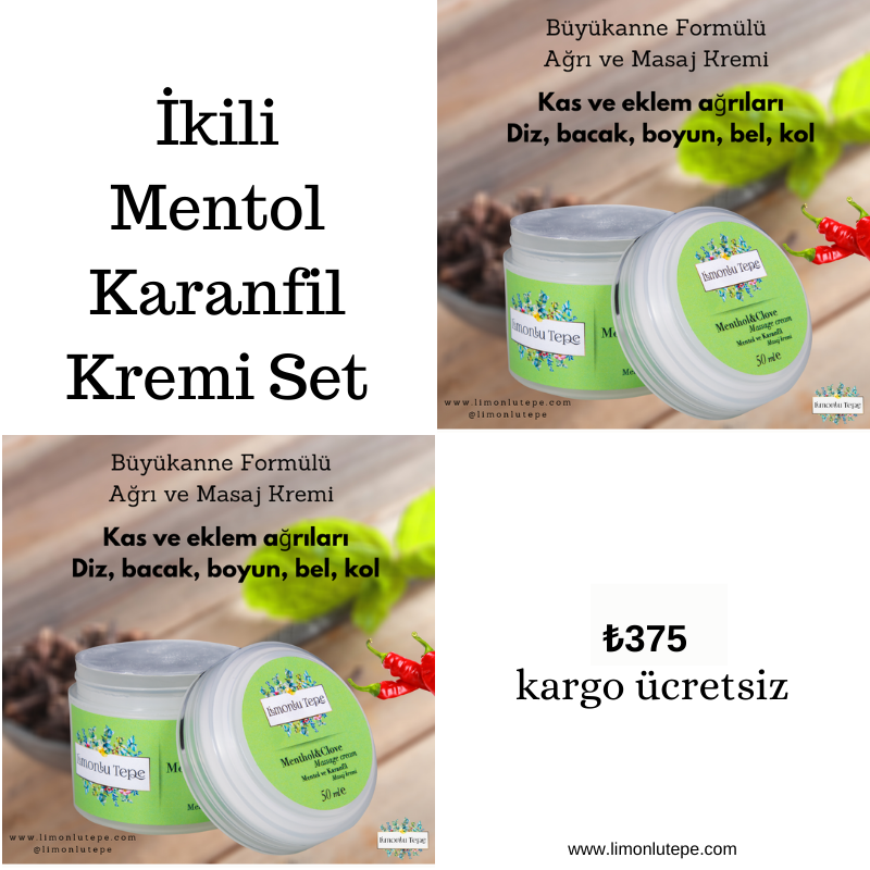 Set Ürün 2'li Mentol Karanfil Kremi