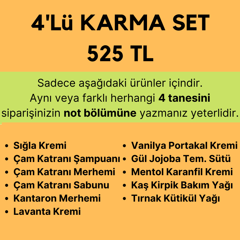 Kendi Setinizi Yapın Karma Set 4lü