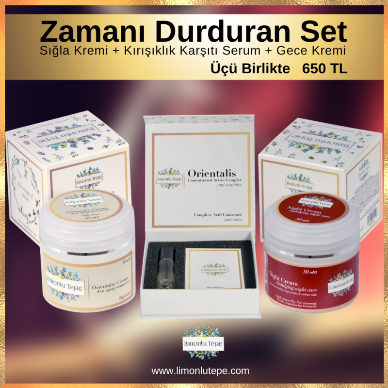 Zamanı Durduran Set  (Sığla Kremi + Kırışık...